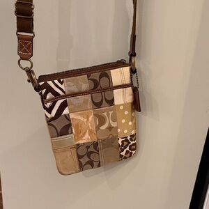 Coach Multicolor Patchwork Crossbody Bag
